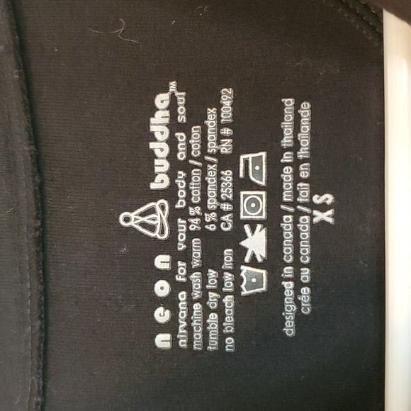 Neon Buddha Black 6 Button Sweater Blazer Size XS Lagenlook Art To Wear Cotton - Picture 5 of 11